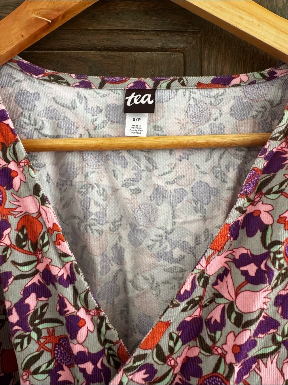 Women’s Fig Floral Puff-Sleeve Dress size Small - Picture 4 of 5